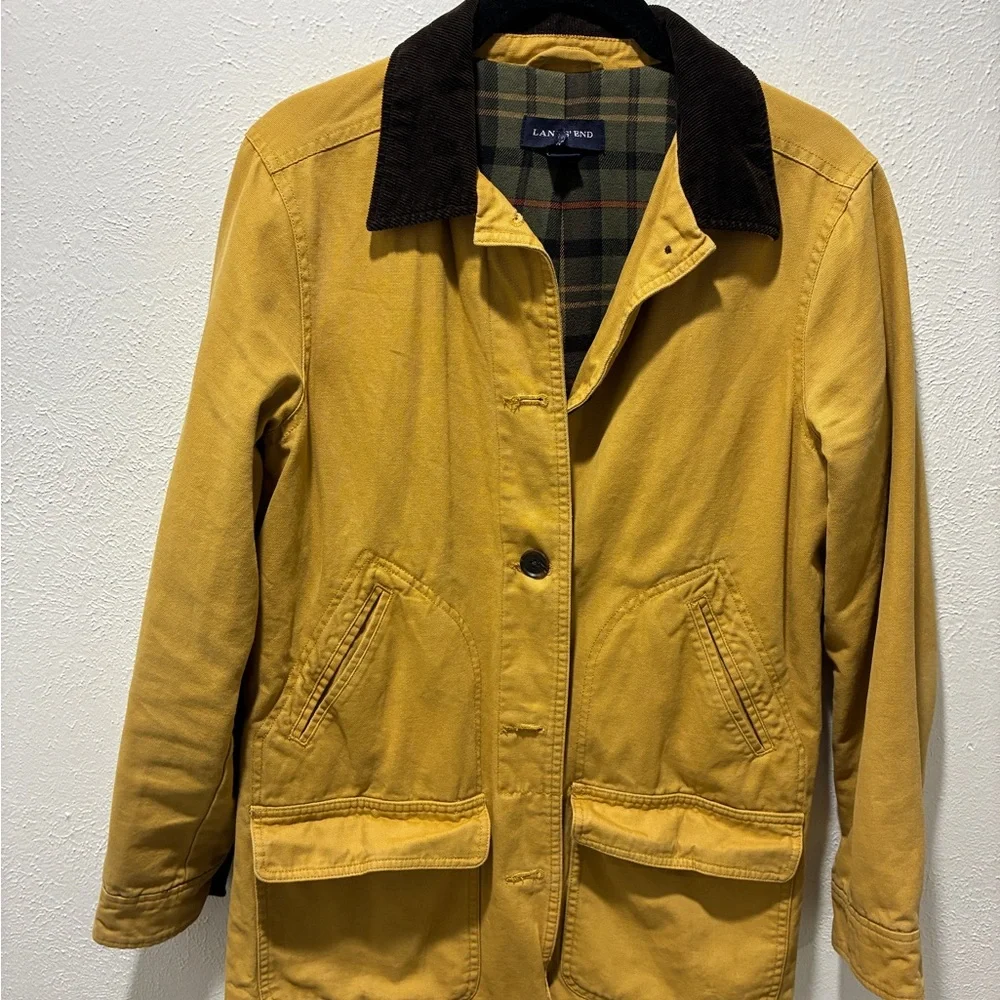 Lands' End Men's Mustard Canvas Jacket - Picture 5 of 5
